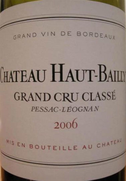 圖片 Chateau Haut Bailly 2006高柏麗酒莊紅葡萄酒 2006