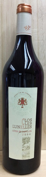圖片 Clos Les Lunelles, Cotes de Castillon 2003朗樂士酒莊干紅葡萄酒 2003