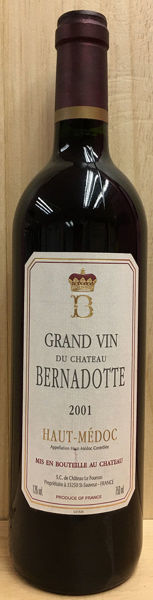 圖片 Chateau Bernadotte 2001波娜多城堡红葡萄酒 2001
