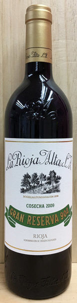 圖片 La Rioja Alta, Gran Reserva 904 2009橡樹河畔904特級珍藏干紅葡萄酒